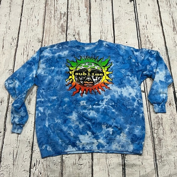 Sublime Music Rock n Roll Alternative Music Crewneck Tie - Dye Sweatshirt - Picture 1 of 7